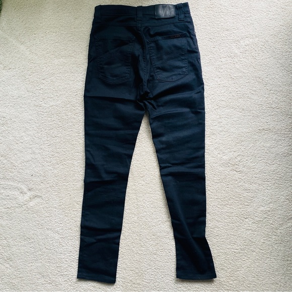 Nudie Jeans Black Pipe Led Clean Slate Organic Cotton 27 waist 30 length - Picture 3 of 7
